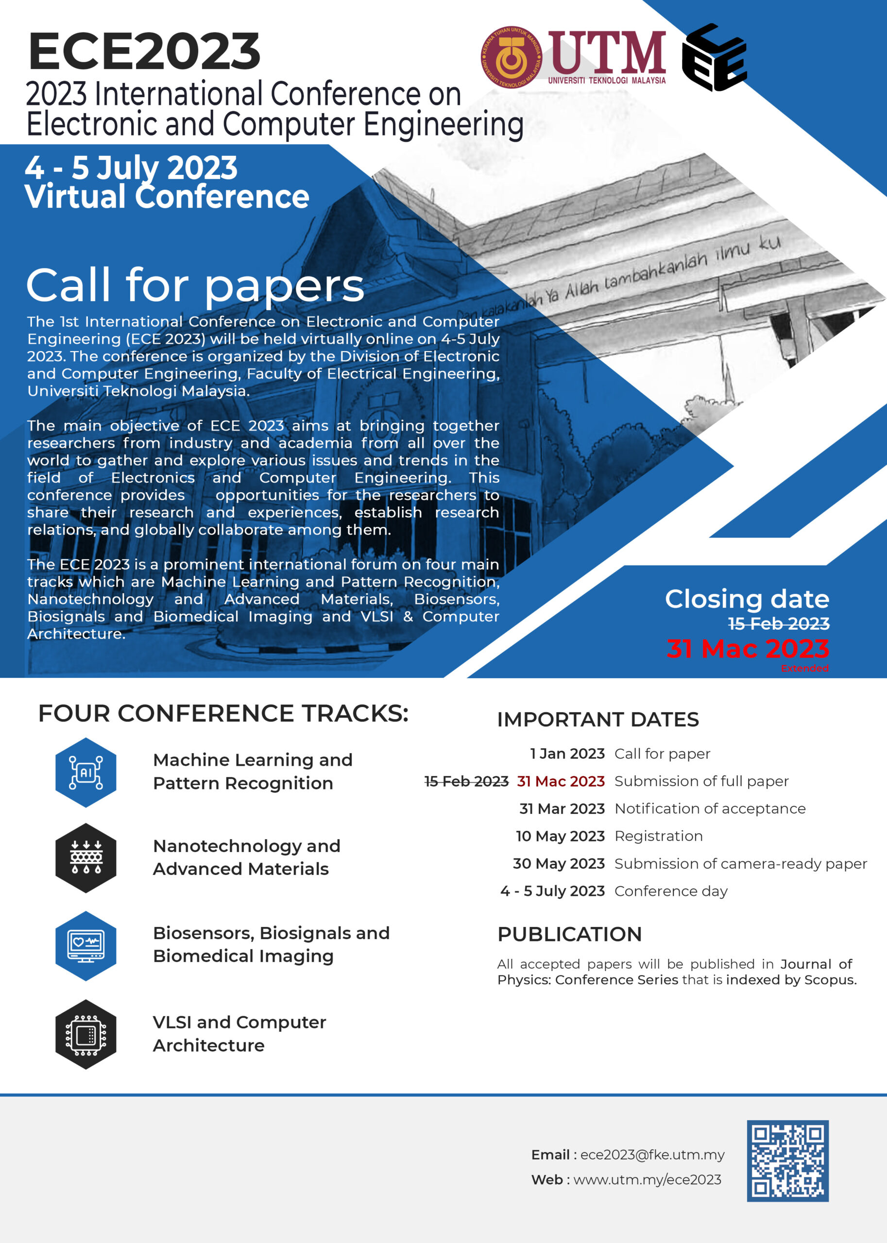 Call for Papers International Conference on Electronic and Computer