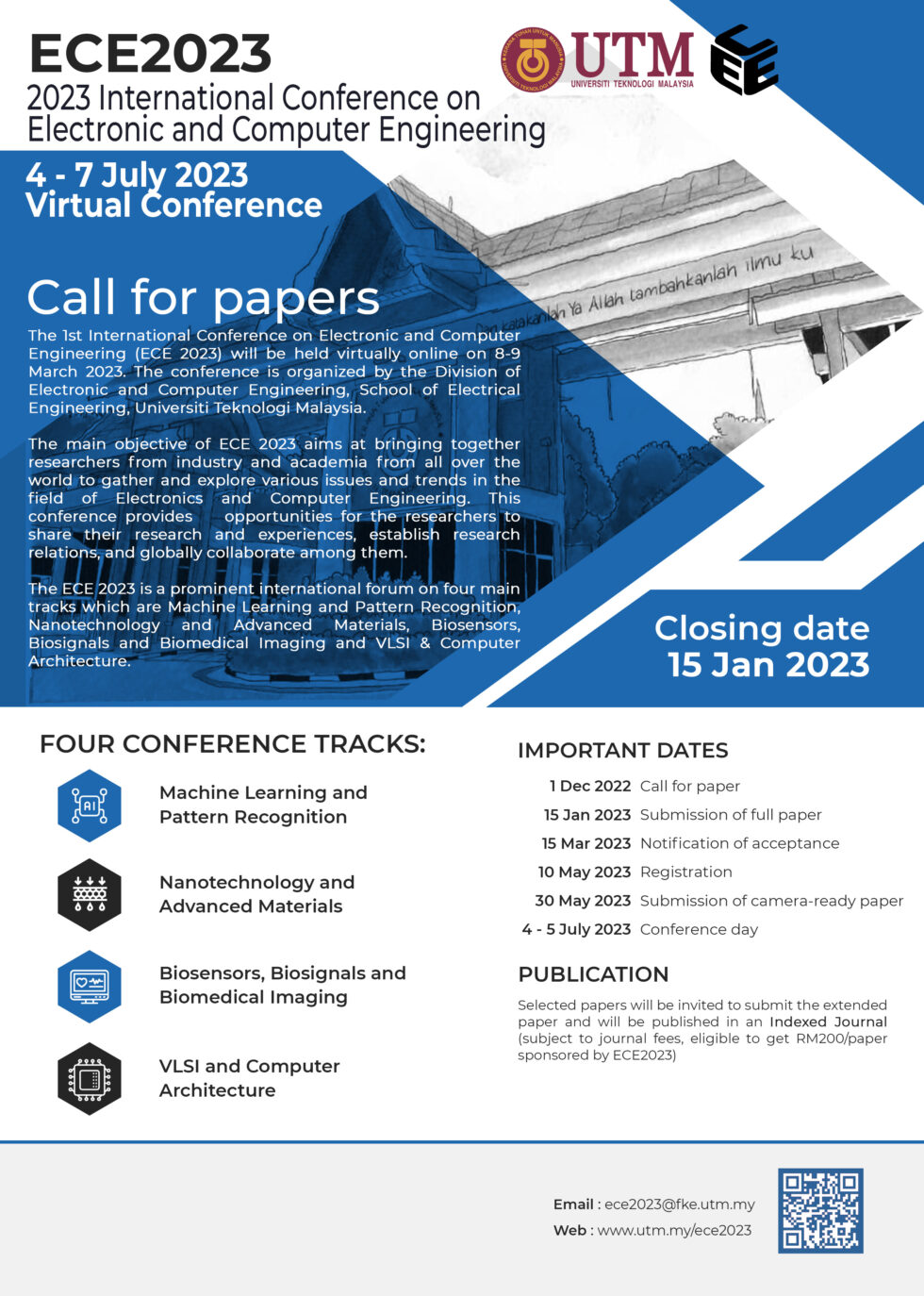 Call for Papers International Conference on Electronic and Computer
