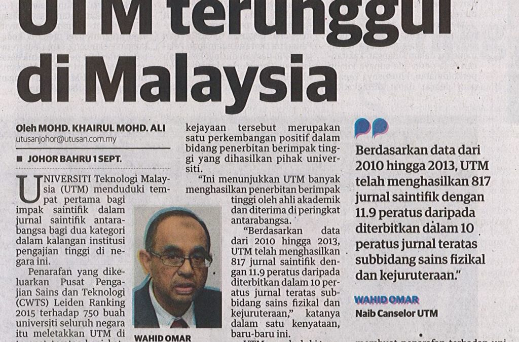 UTM the best in Malaysia