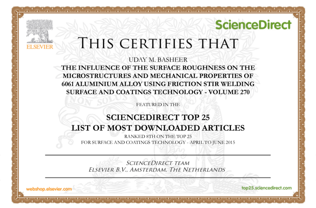 UTM Researcher’s Publication Listed as Top 25 Most Downloaded Article